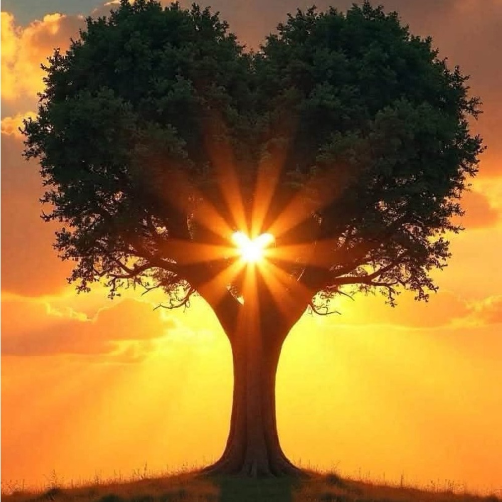 Heart-Shaped Tree Art Print